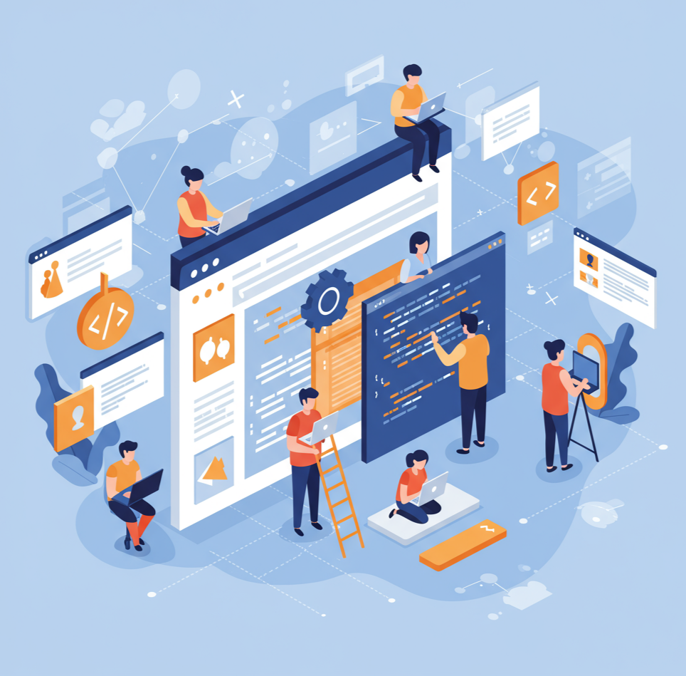 Illustration of web programming